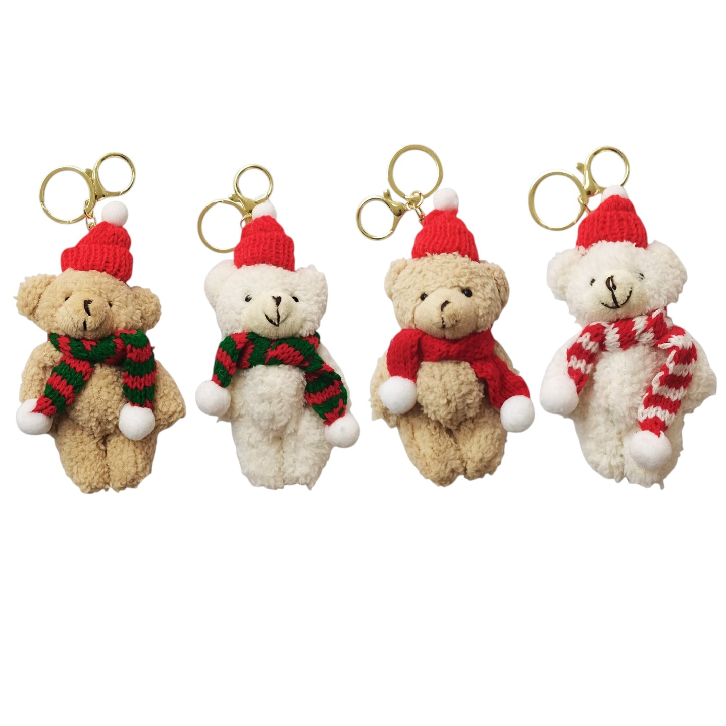 Christmas Muffler Bear Key Chain SS41014-21..(12PC)