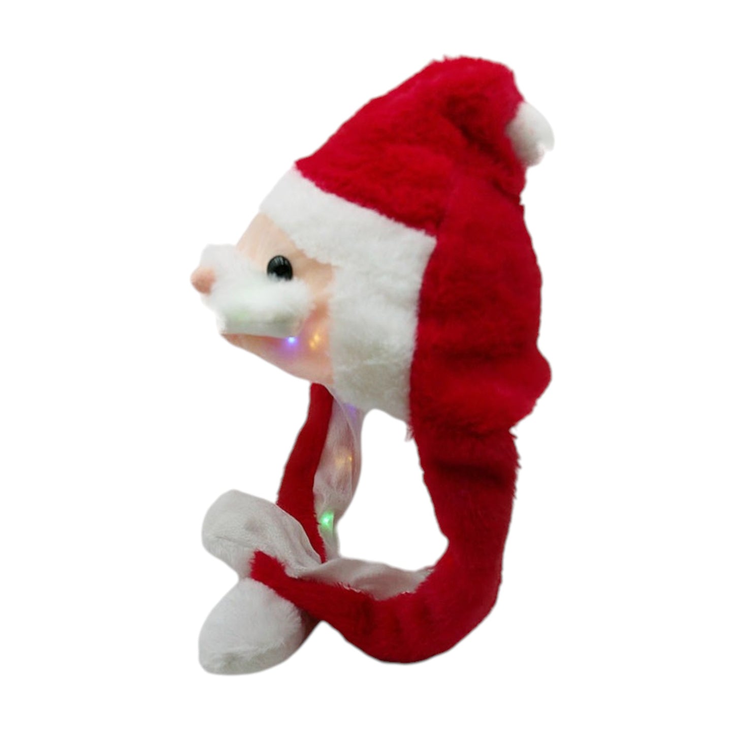 Christmas Santa Face LED Light Beanie HA3810-3D. (12PC)