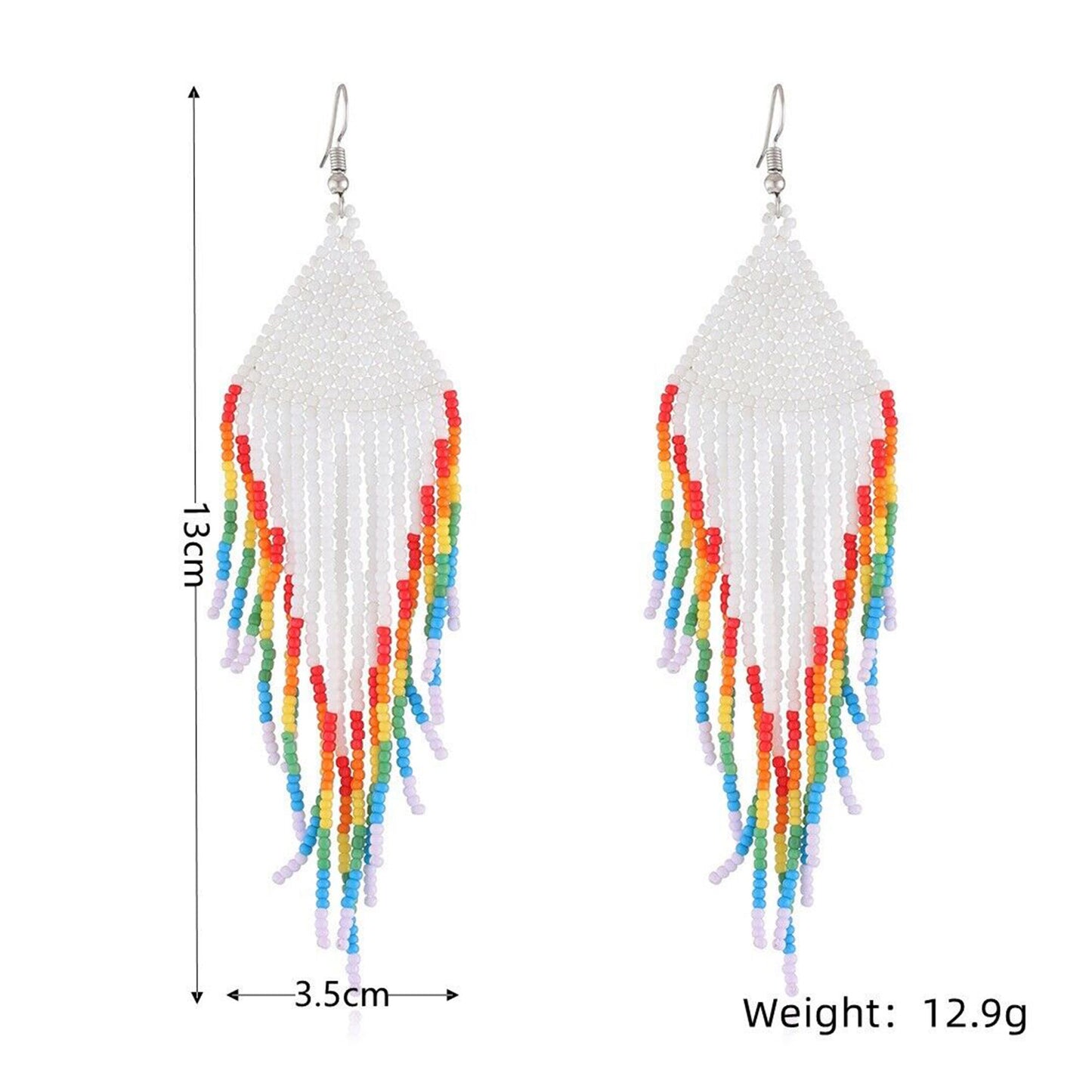 Fringe Rainbow Bead Earring ER2829-36 (10PC)