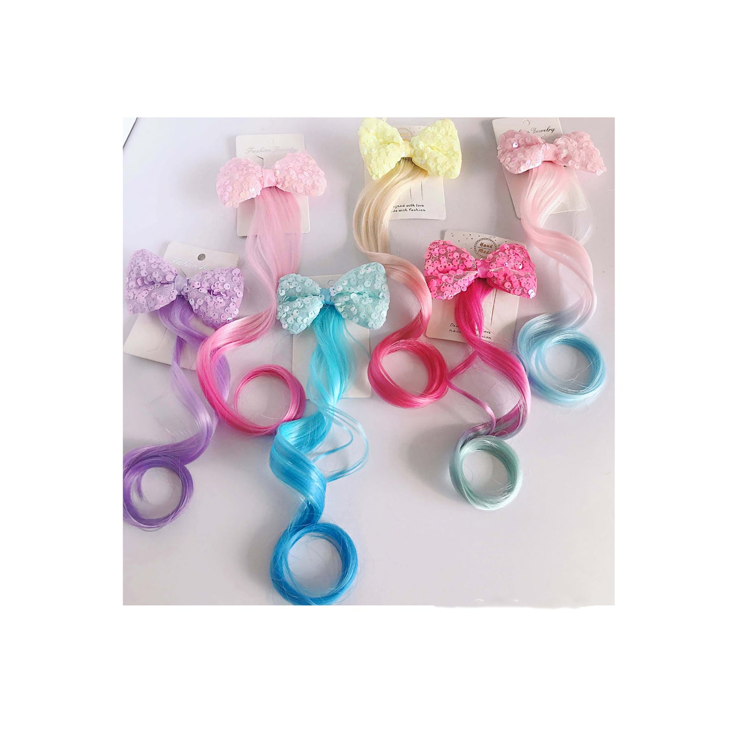 Gradation Wig Ribbon Hair Decoration BR21015-29 (12PC)