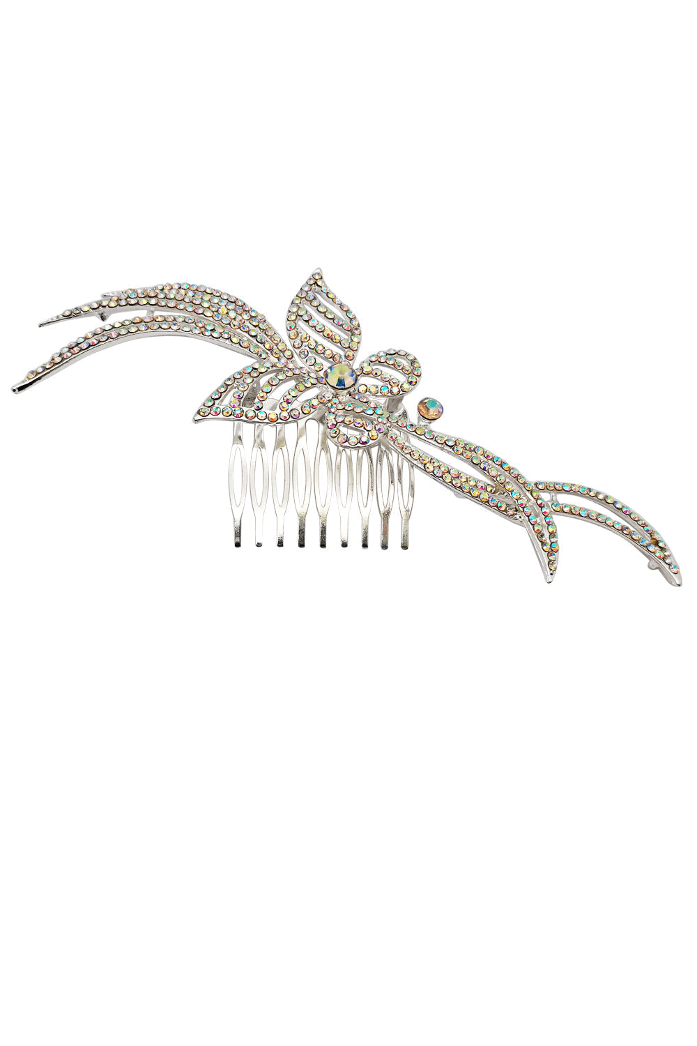 Rhinestone Butterfly Tiara Hair Comb CO111-56 (1pc)