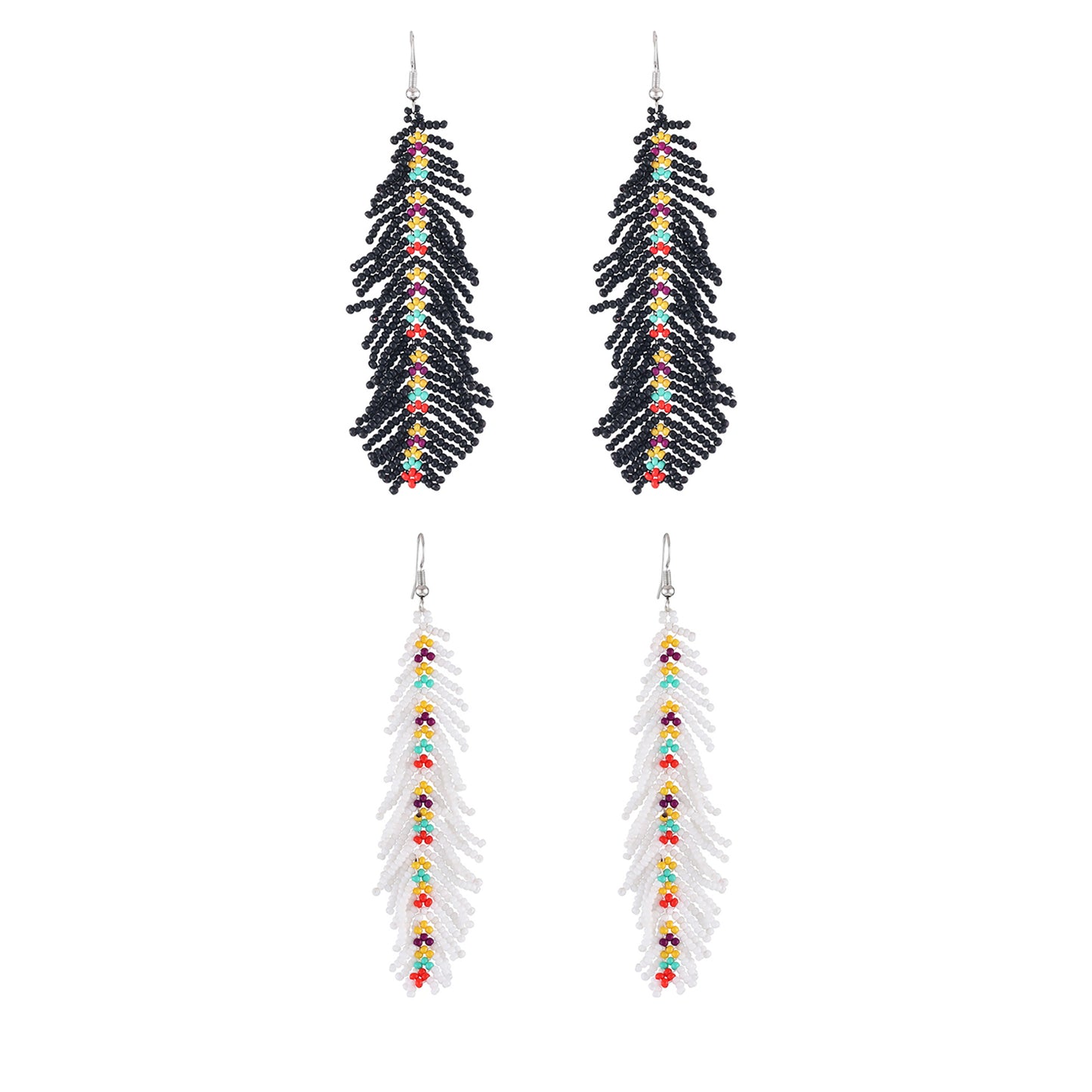Feather Bead Earring ER2829-16 (12PC)