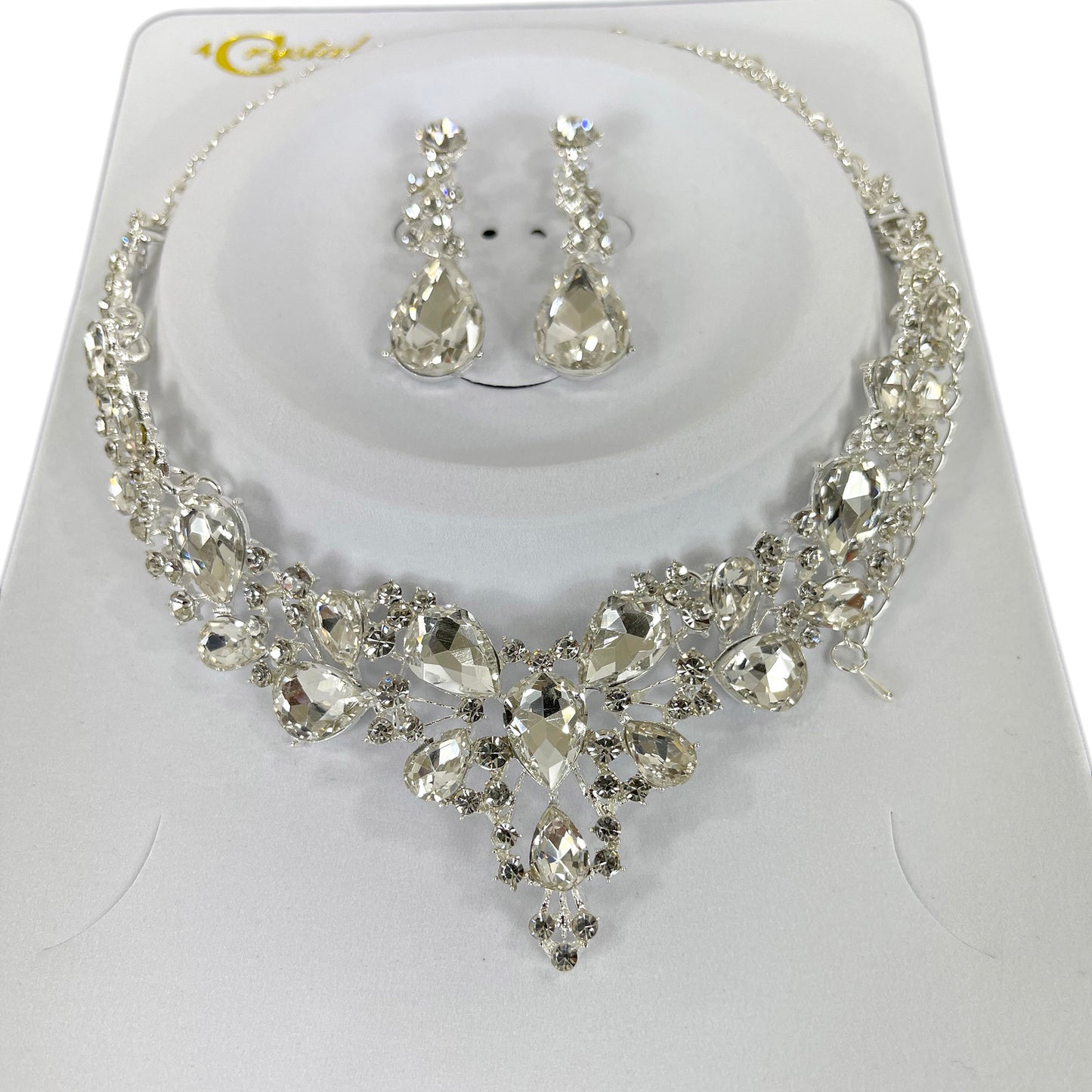 Crystal Necklace Earring Set FJN364 (1PC)