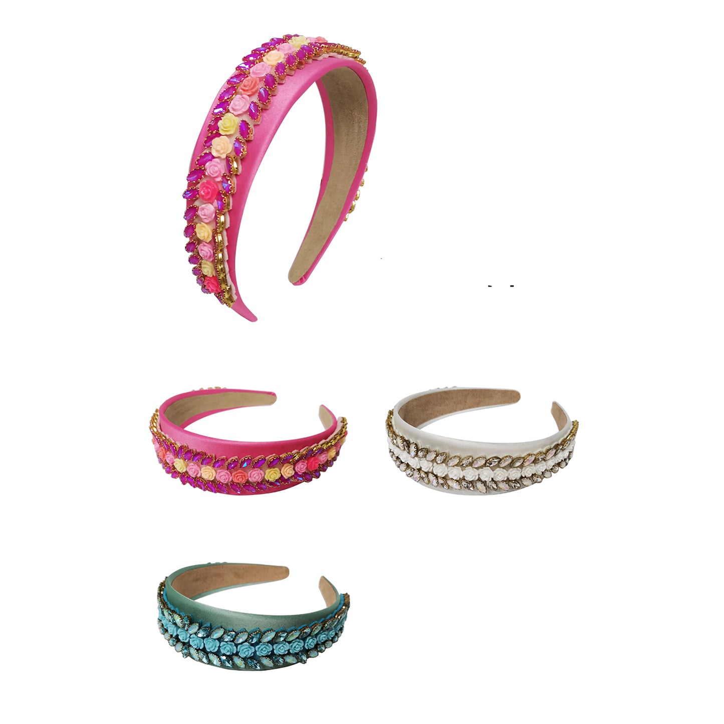 Crystal Rose Decor Headband HB1011-83 (12PC)