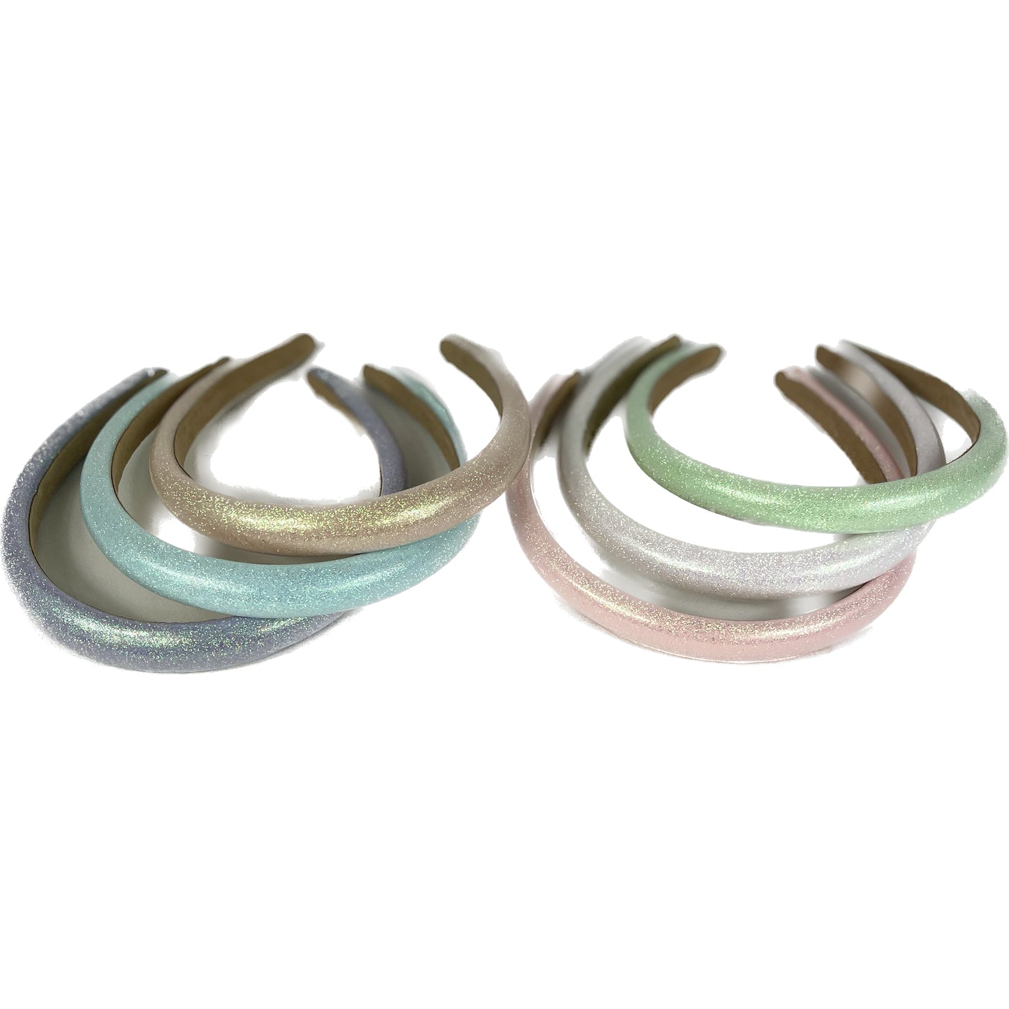 Pu Plain Glitter Headband HB1207-10 (12PC)