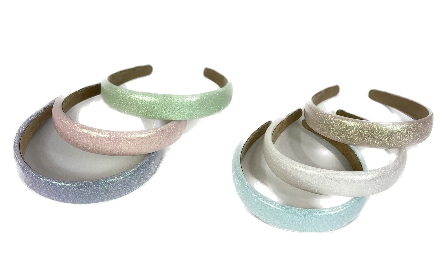 Pu Plain Glitter Headband HB1207-11 (12PC)