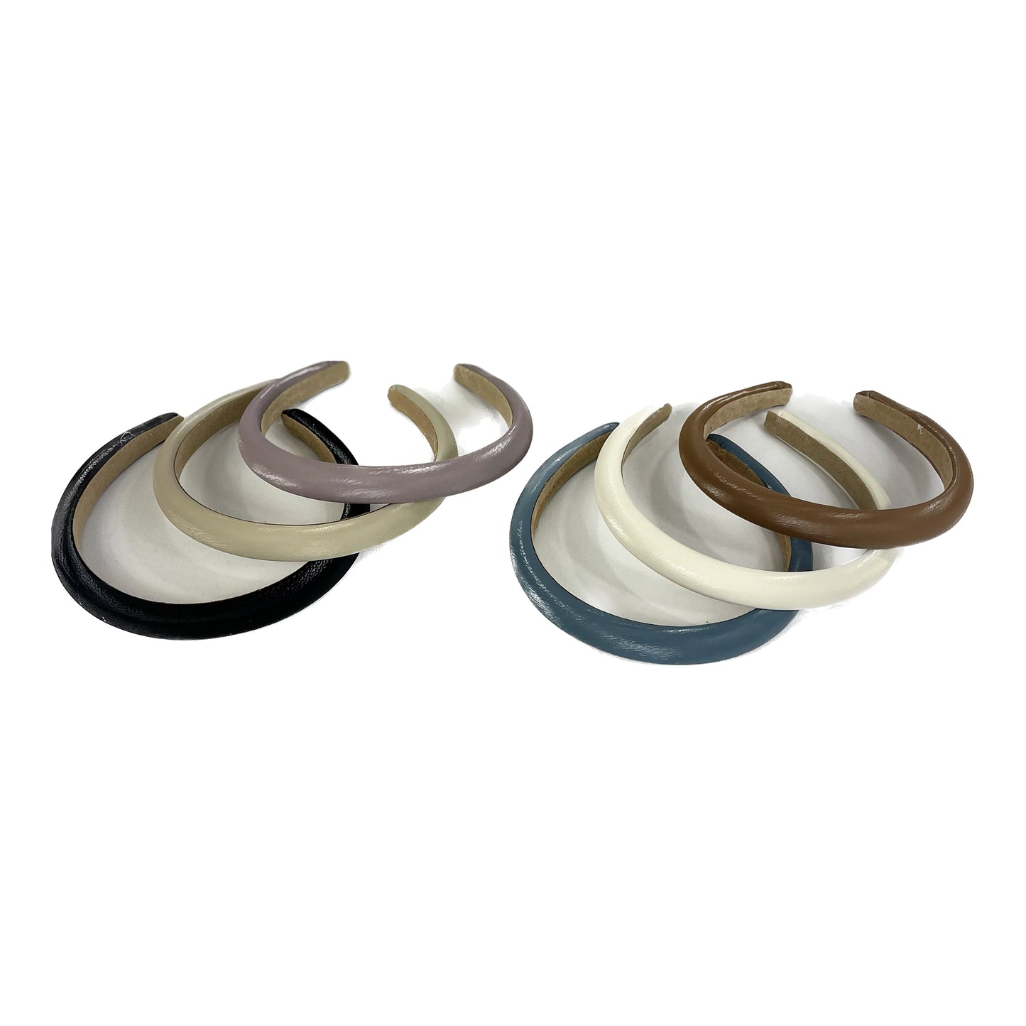 Plain Leather Headband HB1207-3 (12PC)