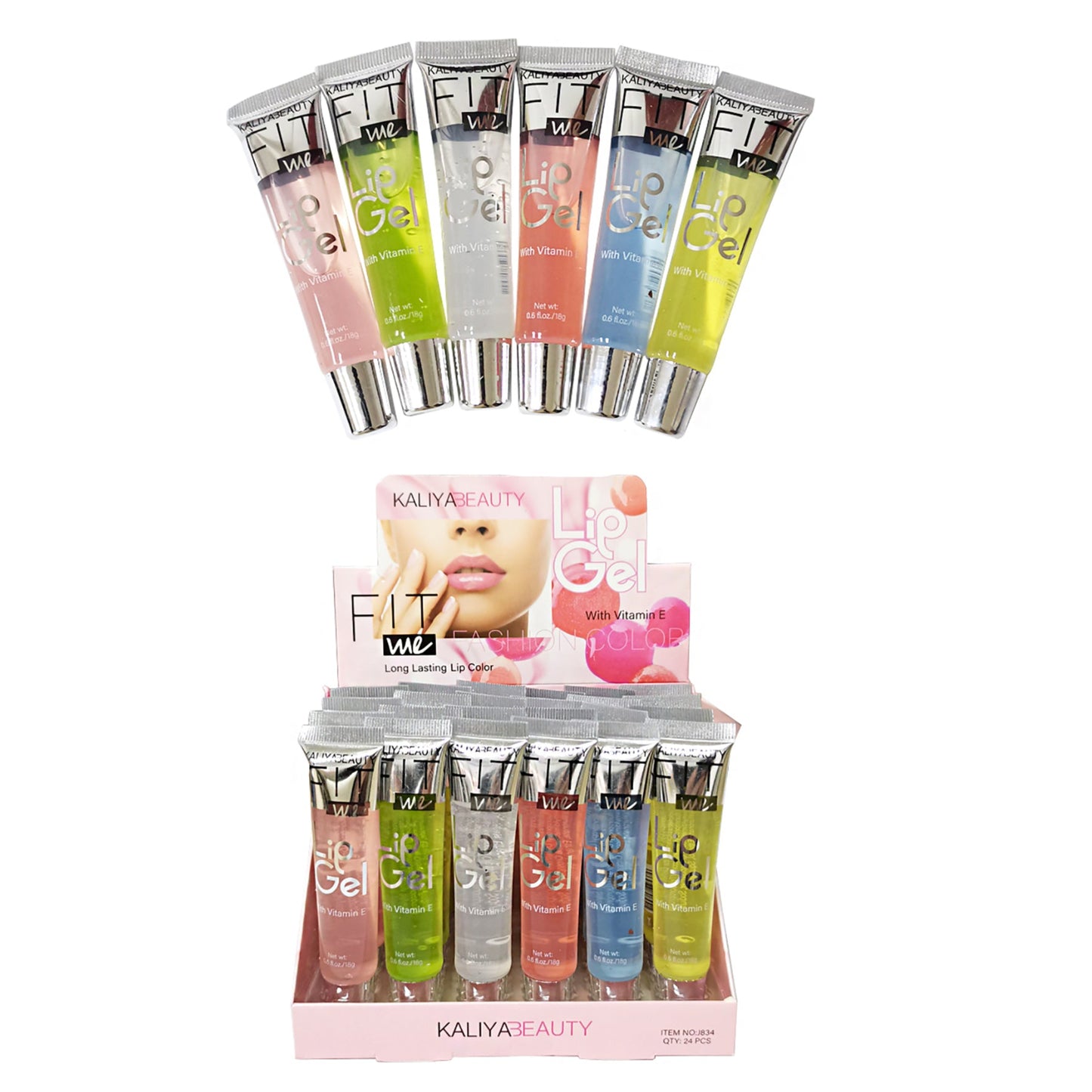 Kaliya Beauty Lip Gloss J834.. (24PC)