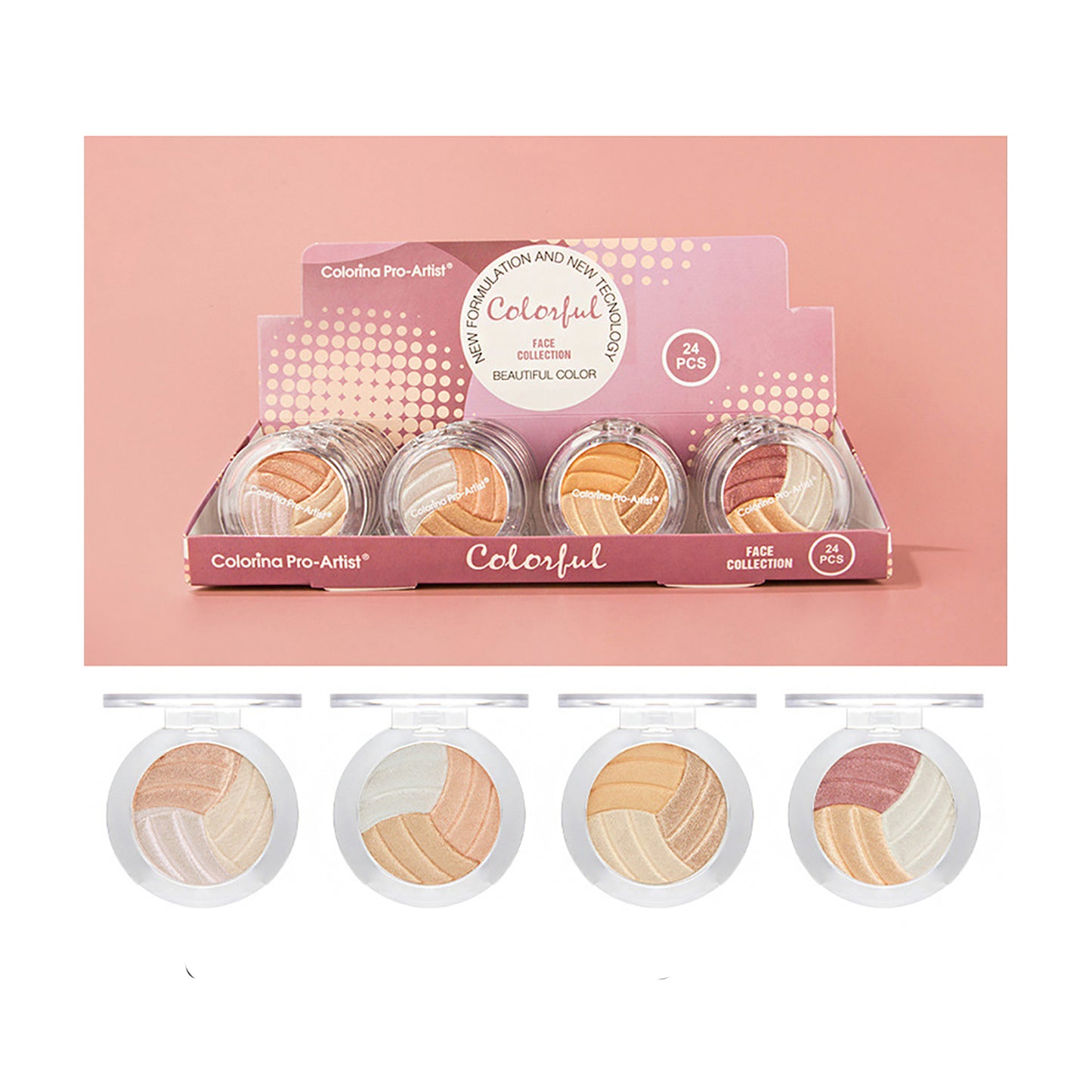 Nude Color Eye Shadow Palette PCF114 (24PC)