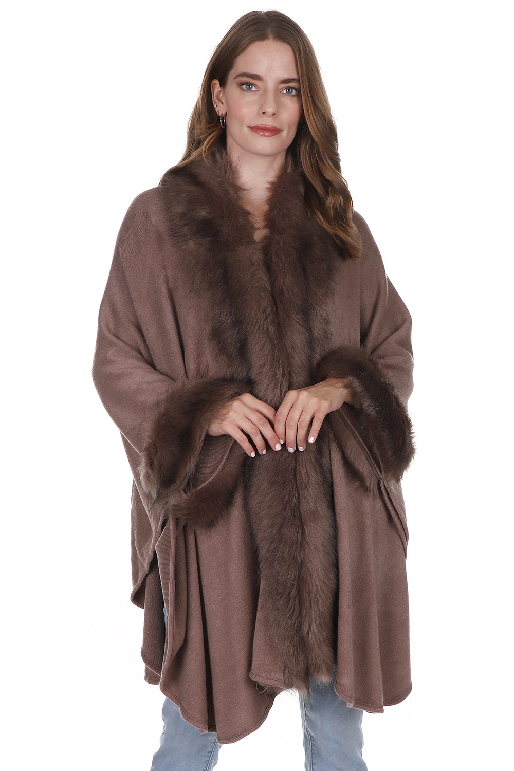 FUR SHAWL LONG SH921 (3PC)