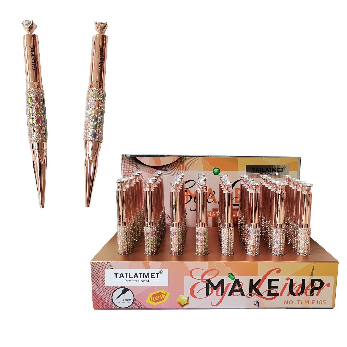 24hr Long Lasting Eyeliner TLM-E105 (48PC)