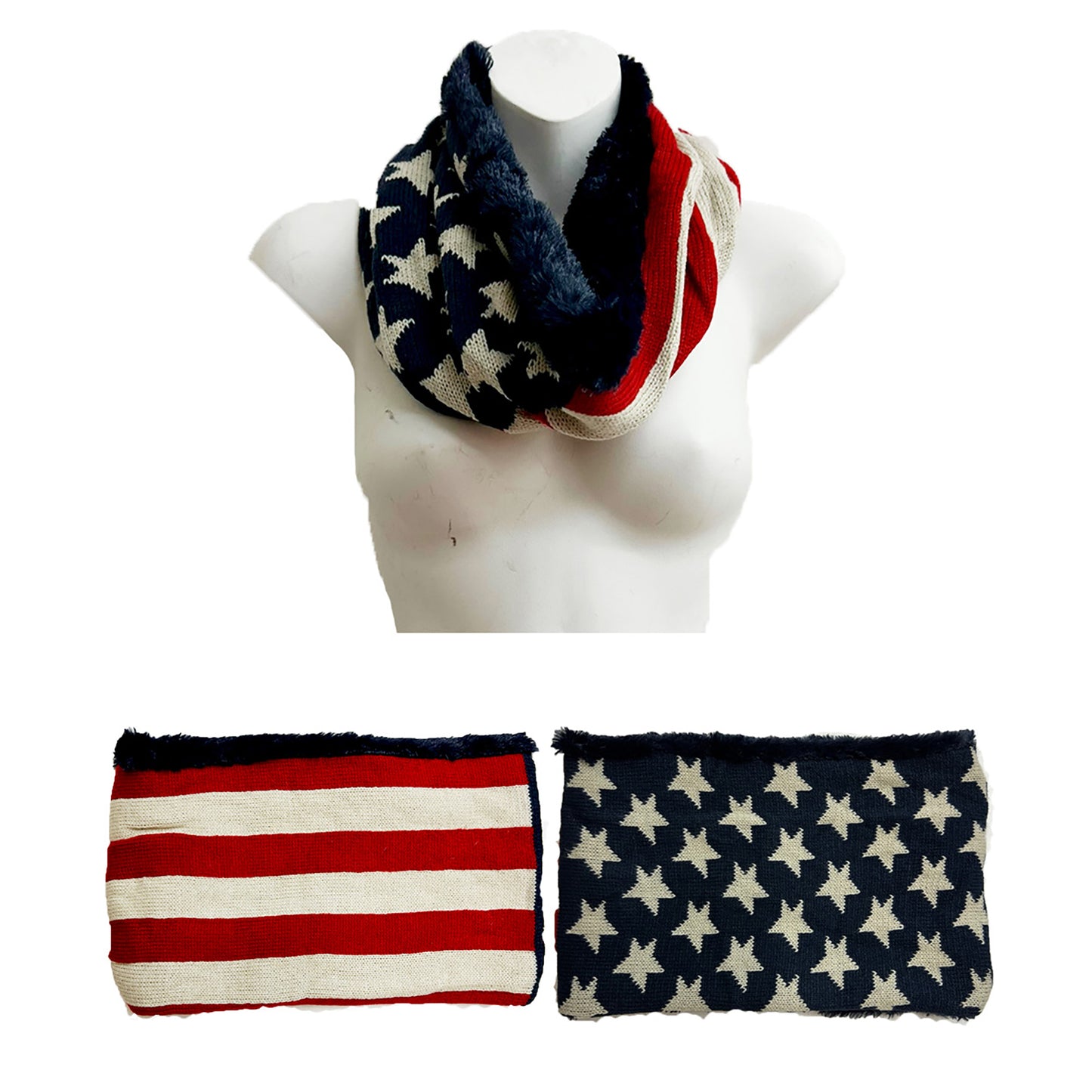 USA Flag Neck Warmer (12pc)