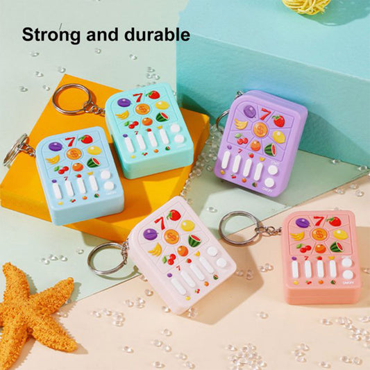 FRUIT LOTTERY MACHINE GAME TOY KEY CHAIN KC0630-13 (12PC)