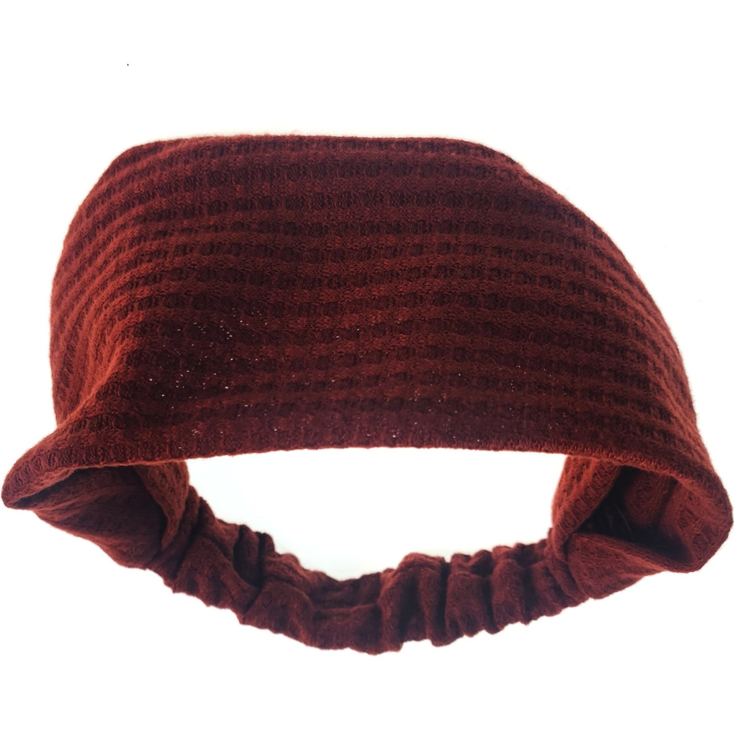 SOLID COLOR WAFFLE ELASTIC HAIR BANDANA 4112-27 (6pc)