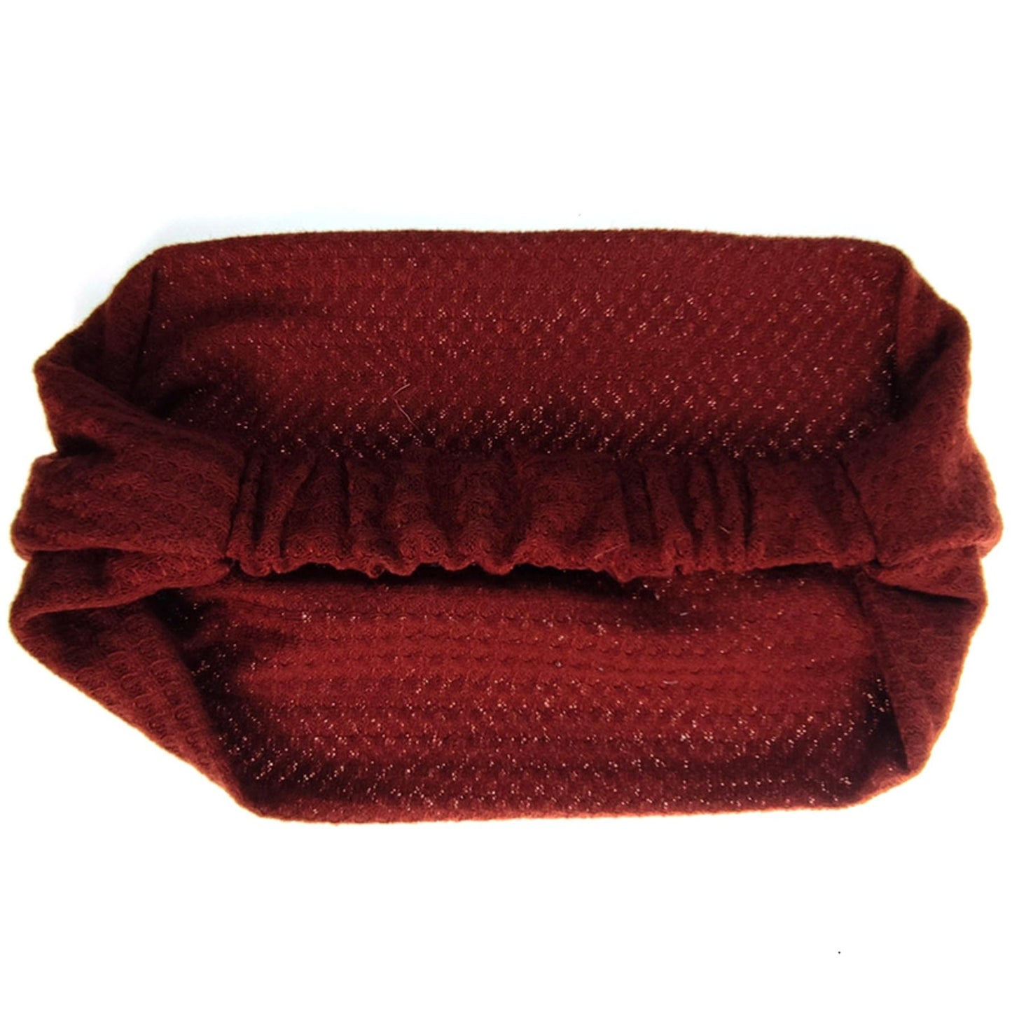 SOLID COLOR WAFFLE ELASTIC HAIR BANDANA 4112-27 (6pc)