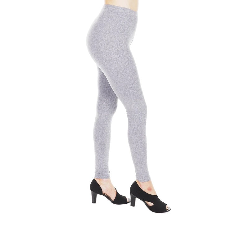 Elasticized Waistband Grey Leggings LGR4 (6PC)