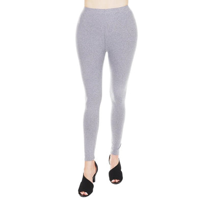 Elasticized Waistband Grey Leggings LGR4 (6PC)