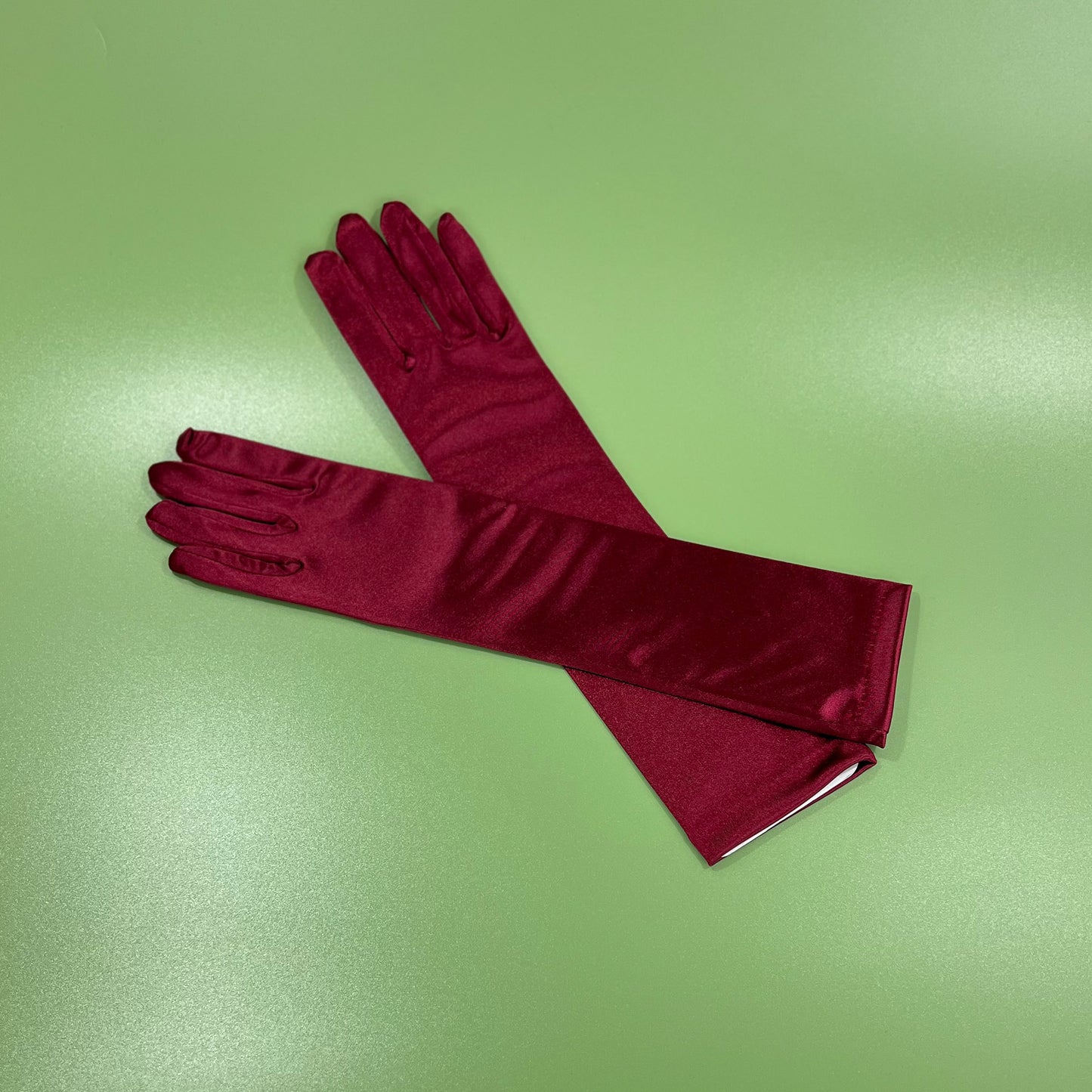 Satin 15 Inch Long Gloves FG528-8BL(6pc)