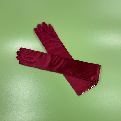 Satin 15 Inch Long Gloves FG528-8BL(6pc)