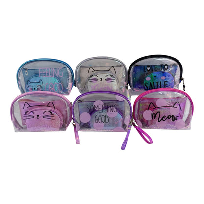 Clear Cat Meow Pouch Set MK4226-8 (12SET)