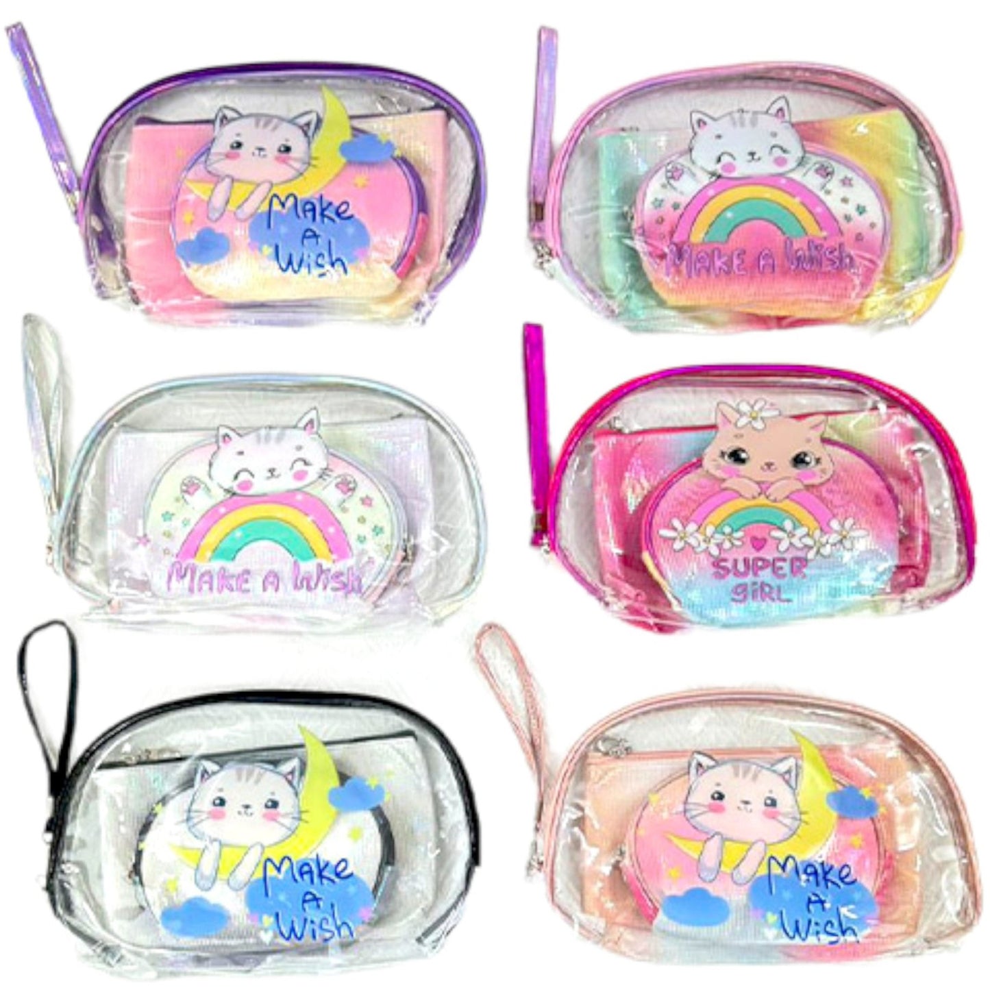 Clear Cat Pouch Set MK4226-7 (12SET)