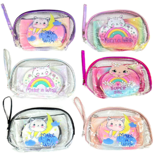 Clear Cat Pouch Set MK4226-7 (12SET)