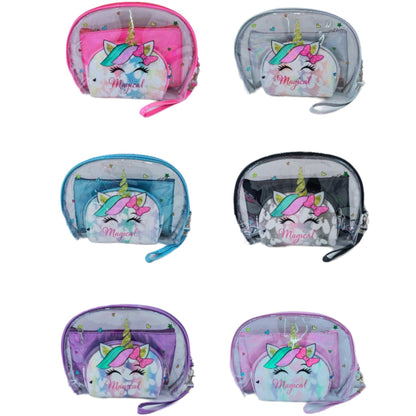 Clear Unicorn Pouch Set MK4226-6 (12SET)