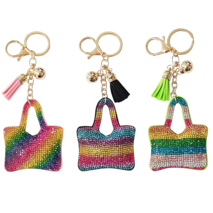 Rhinestone Purse Key Chain KC824-60. (12PC)