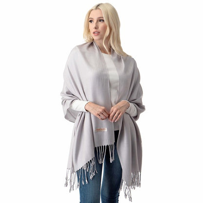 Plain Pashmina PP1028B. (12PC)