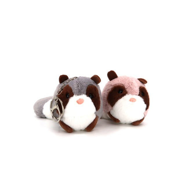RACCOON PLUSH STONE  KEY CHAIN TY612-10 (12PC)