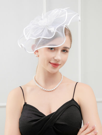Fascinator Kentucky Derby & Tea Party Flower Feather Hat FF812.(3PC)