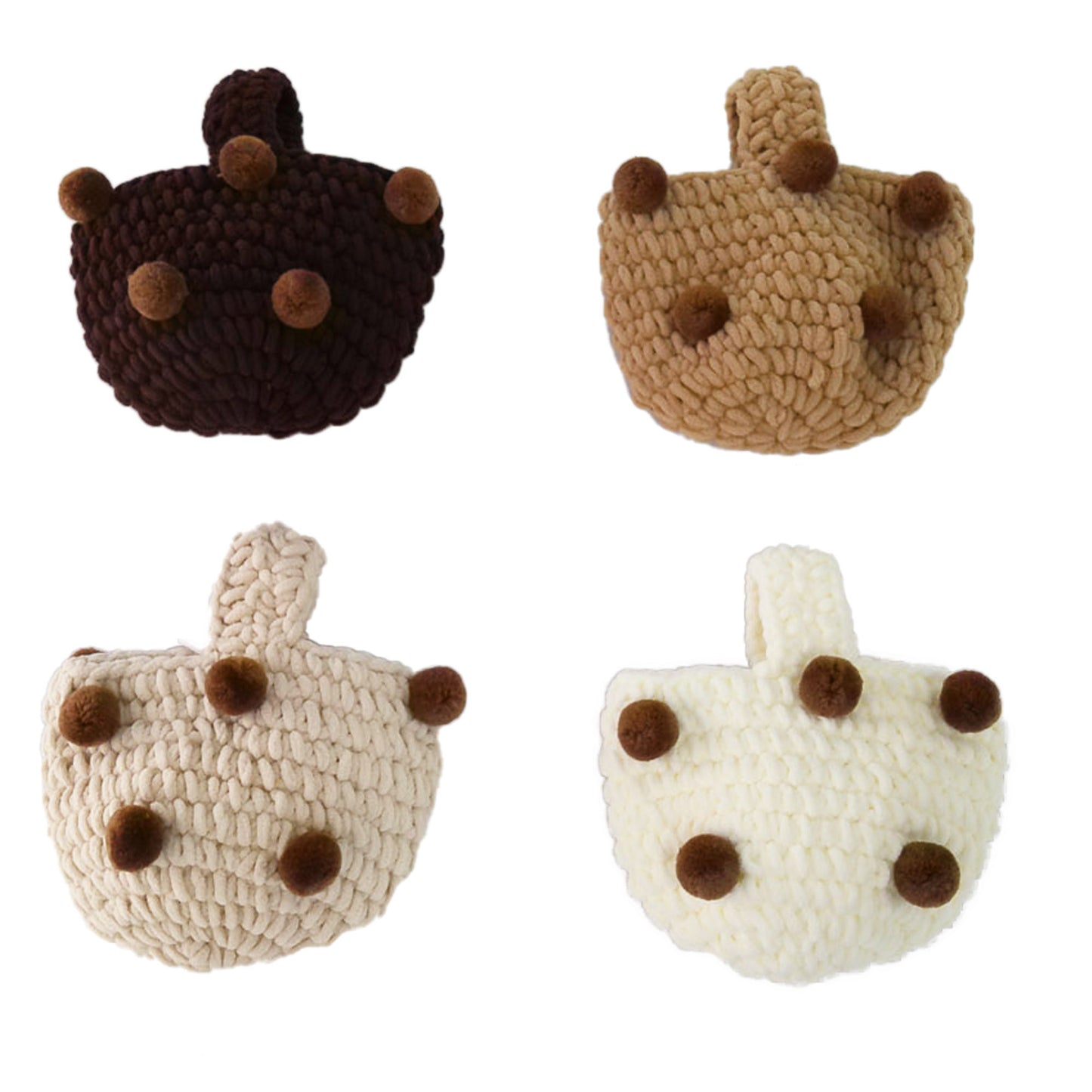 Pom Pom Knitted Handbag BG3107-5 (8PC)