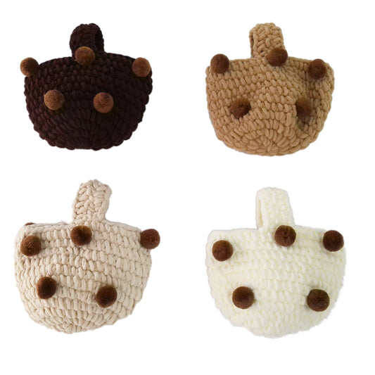 Pom Pom Knitted Handbag BG3107-5 (8PC)