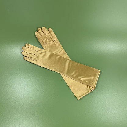 Satin 15 Inch Long Gloves FG528-8BL(6pc)