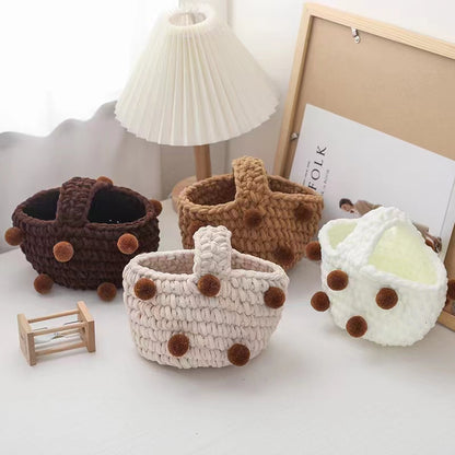 Pom Pom Knitted Handbag BG3107-5 (8PC)