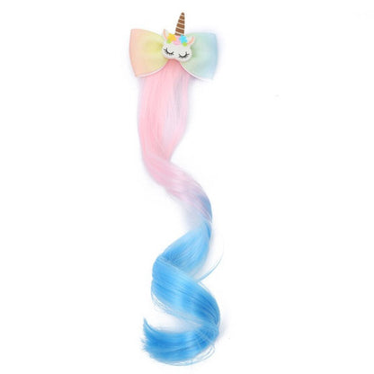 Ombre Wig Unicorn Ribbon Hair Decoration BR21015-23 (12PC)