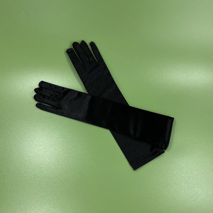 Satin 15 Inch Long Gloves FG528-8BL(6pc)