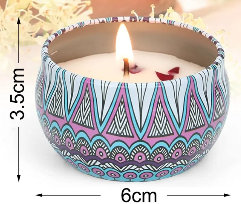 Bohemia 4pcs Fragrance Scented Candle AC5113-2 (3Pack)