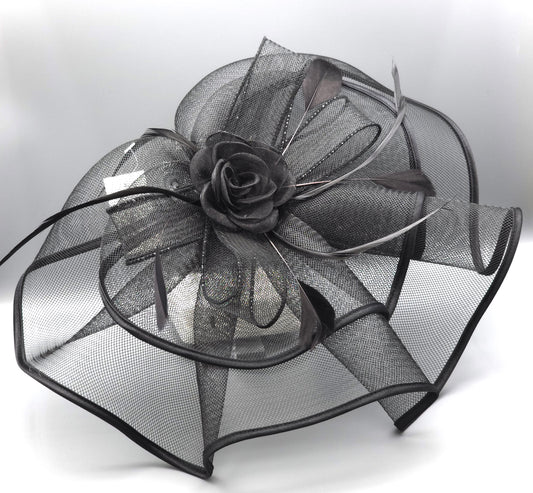 Fascinator Kentucky Derby & Tea Party Flower Feather Hat FF812(3PC)