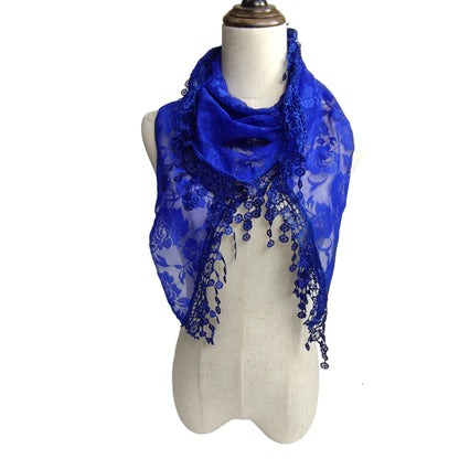 Rose Pattern Lace Scarves SS629 (12pcs)
