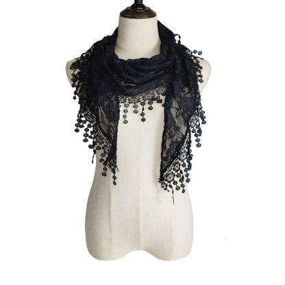 Rose Pattern Lace Scarves SS629 (12pcs)