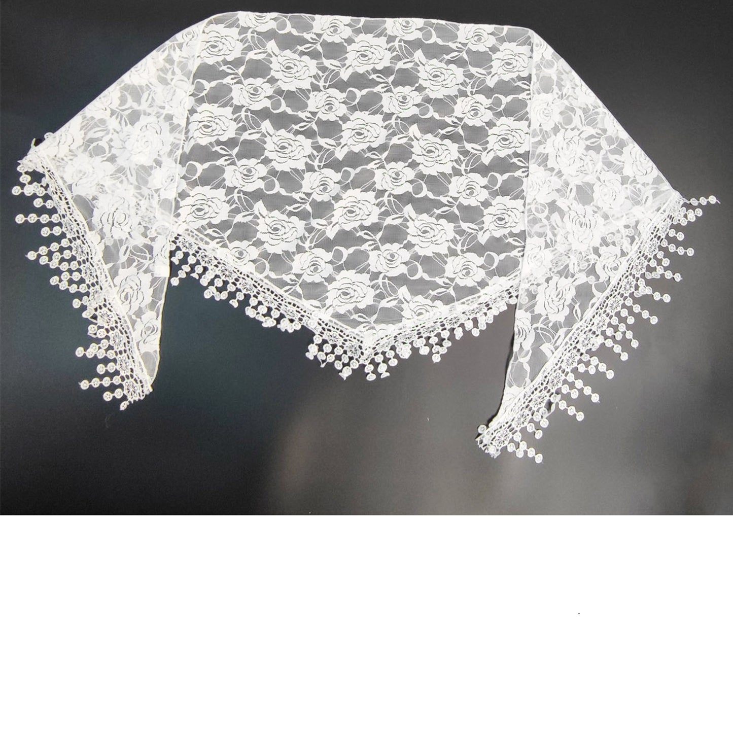 Rose Pattern Lace Scarves SS629 (12pcs)