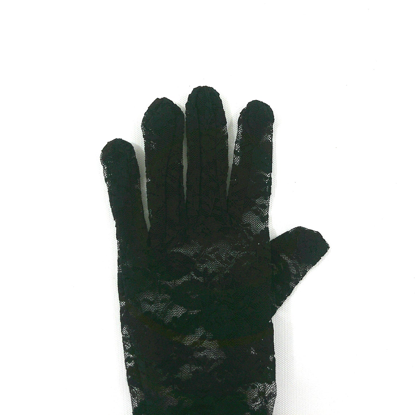 Flower Lace Long Gloves FG388-8BL (6pc)