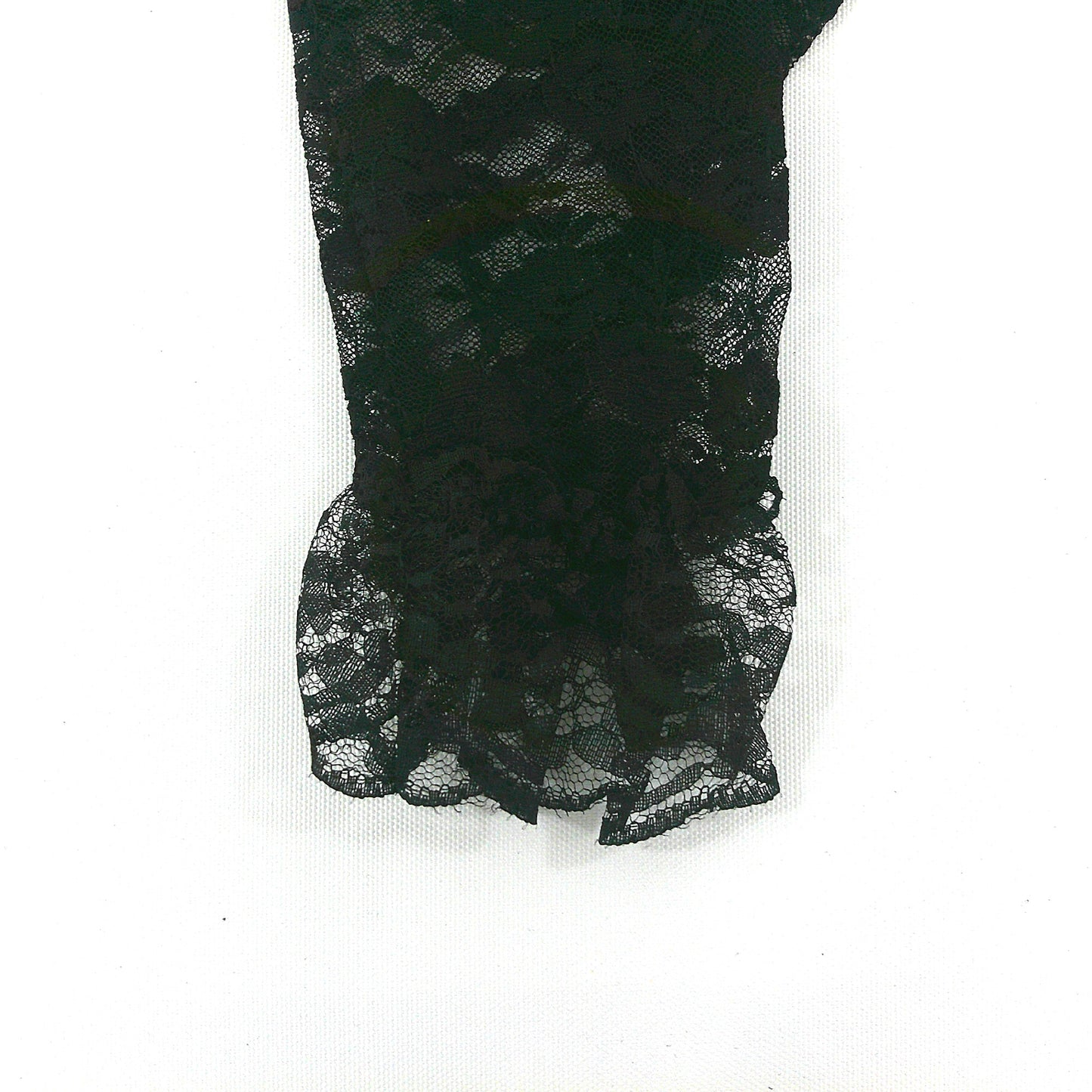 Flower Lace Long Gloves FG388-8BL (6pc)