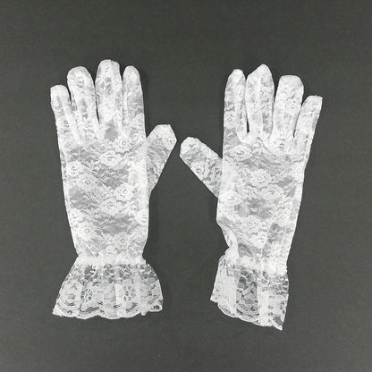Flower Lace Gloves FG388-2BL (12pc)