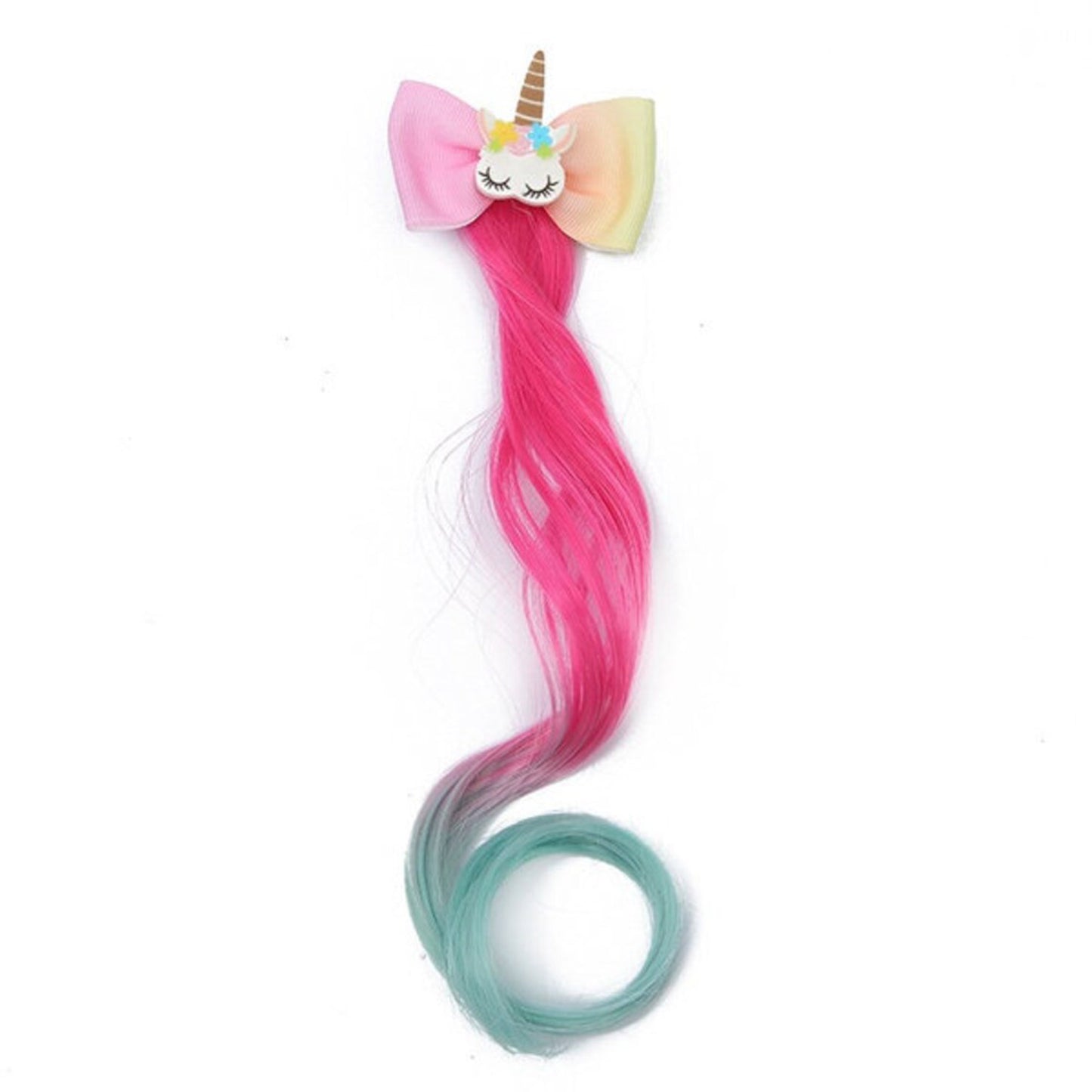 Ombre Wig Unicorn Ribbon Hair Decoration BR21015-23 (12PC)