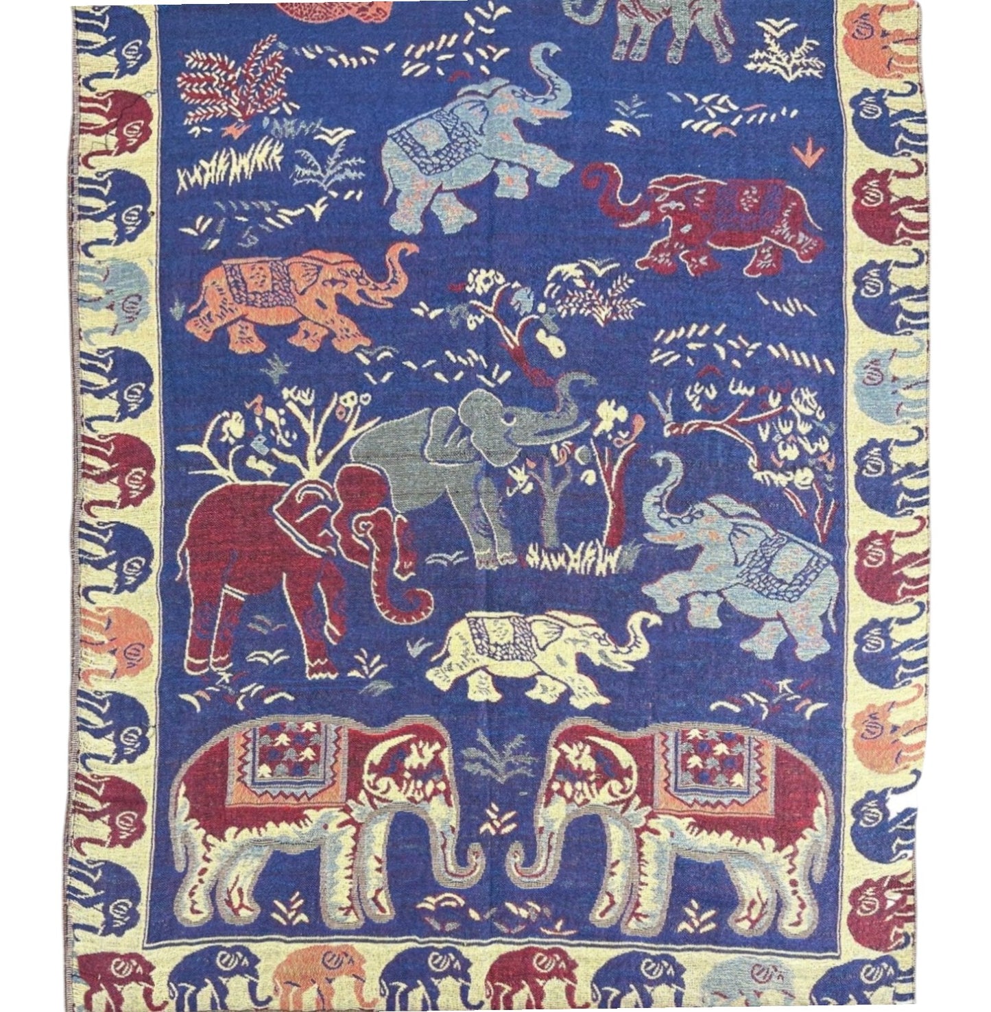 Metallic Pashmina Elephant Pattern GM35 (12PC)