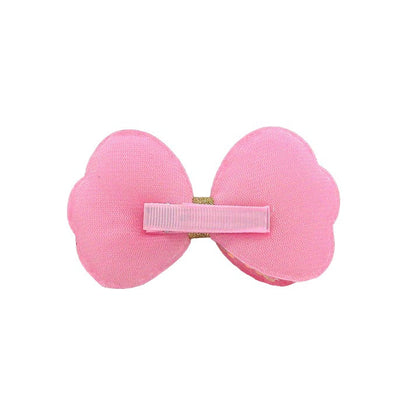 Kids Sequin Bow Hair Clip BH4229MIX (12PC)
