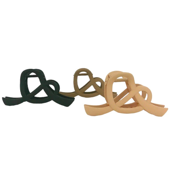 4.75 Inches Pretzel Claw Clip HC4305-1 (12PC)