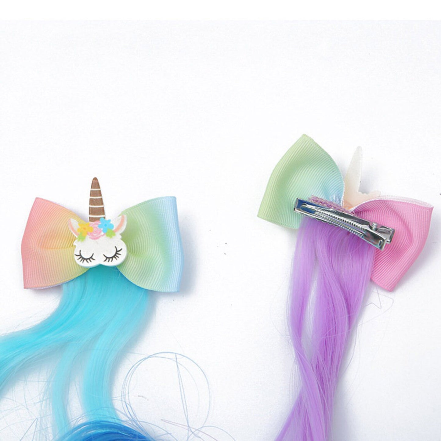 Ombre Wig Unicorn Ribbon Hair Decoration BR21015-23 (12PC)